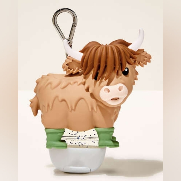 Bath & Body Works Highland Cow Keychain Pocketbac Holder SOLDOUT EVERYWHERE - Picture 9 of 9